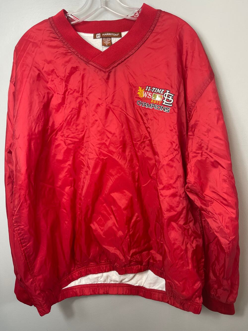 St.Louis Cardinals World Series Jacket SzXL Windbreaker Pullover Champions Retro